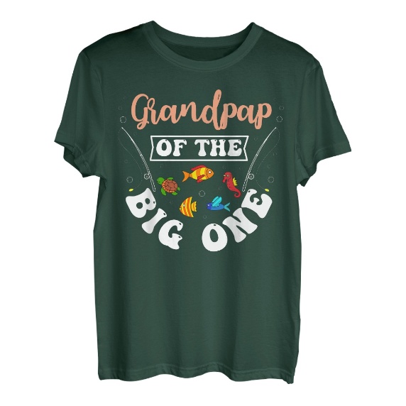 Grandpap Of The Big One Angeln, Geburtstagsparty, Geburtstag T-Shirt
