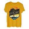 Ich wäre lieber am Fish Lake Wisconsin Sunset Fishing T-Shirt