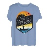 Ich wäre lieber am Fish Lake Wisconsin Sunset Fishing T-Shirt
