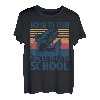 Born To Fish Forced To Go To School Lustiges Lachsangeln T-Shirt