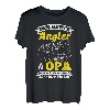 Herren Der Beste Angler & Opa Zu Sein Nicht Einfach Aber Bin Ich T-Shirt