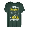 Herren Der Beste Angler & Opa Zu Sein Nicht Einfach Aber Bin Ich T-Shirt