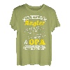 Herren Der Beste Angler & Opa Zu Sein Nicht Einfach Aber Bin Ich T-Shirt