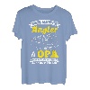 Herren Der Beste Angler & Opa Zu Sein Nicht Einfach Aber Bin Ich T-Shirt
