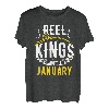Reel Kings Are Born In Januar Angeln Geburtstag T-Shirt