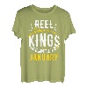 Reel Kings Are Born In Januar Angeln Geburtstag T-Shirt