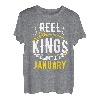 Reel Kings Are Born In Januar Angeln Geburtstag T-Shirt