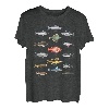 Arten von Süßwasser- und Meeresfischen, Angeln T-Shirt