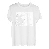 Eis- oder Schnee-Angeln, Colorado-Karte T-Shirt