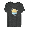 Retro-Sonnenuntergang, bunt, Strand, Florida, Ozean, Kunst T-Shirt