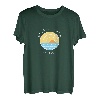 Retro-Sonnenuntergang, bunt, Strand, Florida, Ozean, Kunst T-Shirt
