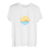 Retro-Sonnenuntergang, bunt, Strand, Florida, Ozean, Kunst T-Shirt