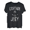 Herren Lustiges personalisiertes Bootsshirt Vorname Captain Joey T-Shirt