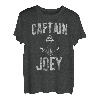 Herren Lustiges personalisiertes Bootsshirt Vorname Captain Joey T-Shirt