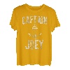 Herren Lustiges personalisiertes Bootsshirt Vorname Captain Joey T-Shirt