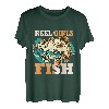 Angelrolle für Mädchen, Fischer, Angeln, Design T-Shirt