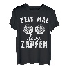 Herren Zeig mal deine Zapfen Angeln Lustiger Angler T-Shirt
