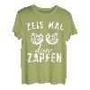 Herren Zeig mal deine Zapfen Angeln Lustiger Angler T-Shirt