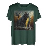 Schwarze Katze Angeln Mais auf dem Cob T-Shirt