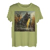 Schwarze Katze Angeln Mais auf dem Cob T-Shirt