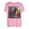 Schwarze Katze Angeln Mais auf dem Cob T-Shirt