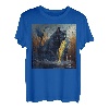 Schwarze Katze Angeln Mais auf dem Cob T-Shirt