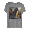 Schwarze Katze Angeln Mais auf dem Cob T-Shirt