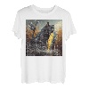 Schwarze Katze Angeln Mais auf dem Cob T-Shirt