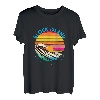 Block Island Retro 1980er Jahre Stil Rhode Island Beach T-Shirt