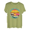 Block Island Retro 1980er Jahre Stil Rhode Island Beach T-Shirt
