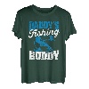 Daddy's Fishing Buddy Dad Fish Young Fisherman Vatertag T-Shirt