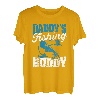 Daddy's Fishing Buddy Dad Fish Young Fisherman Vatertag T-Shirt