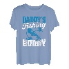 Daddy's Fishing Buddy Dad Fish Young Fisherman Vatertag T-Shirt