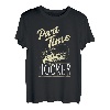 Herren Funny Full Time Dad Part Time Hooker Barschangler & Fisher T-Shirt
