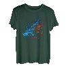 Retro Angler Flammen Fischer Vintage Angelrute Fisch T-Shirt