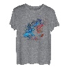 Retro Angler Flammen Fischer Vintage Angelrute Fisch T-Shirt