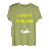 Ich liebe meine Frau | Angler Spruch Fischen Männer Angeln T-Shirt
