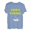 Ich liebe meine Frau | Angler Spruch Fischen Männer Angeln T-Shirt