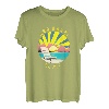 Abu Dhabi Retro Sonnenuntergang & Urlaubsstrand T-Shirt