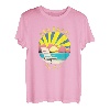 Abu Dhabi Retro Sonnenuntergang & Urlaubsstrand T-Shirt