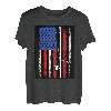 Amerikanische Flagge, Angeln, Retro, Angler, Neuheit T-Shirt