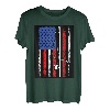 Amerikanische Flagge, Angeln, Retro, Angler, Neuheit T-Shirt