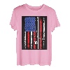 Amerikanische Flagge, Angeln, Retro, Angler, Neuheit T-Shirt