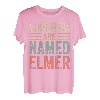 Lustiger personalisierter Name Shirt Kings Are Named Elmer T-Shirt