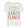 Lustiger personalisierter Name Shirt Kings Are Named Elmer T-Shirt