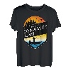 Ich wäre lieber am Dynamite Lake Wisconsin Sunset Fishing T-Shirt