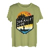Ich wäre lieber am Dynamite Lake Wisconsin Sunset Fishing T-Shirt