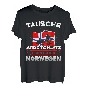 Herren Tausche Arbeitsplatz Gegen Boot In Norwegen T-Shirt