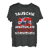 Herren Tausche Arbeitsplatz Gegen Boot In Norwegen T-Shirt
