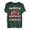 Herren Tausche Arbeitsplatz Gegen Boot In Norwegen T-Shirt
